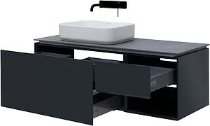 Тумба под умывальник подвесная Allen Brau Infinity 120 L антрацит 1.21006.AM, 5