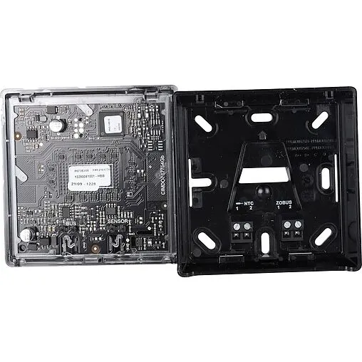 Проводной комнатный терморегулятор 24В Rehau Nea Smart 2.0 HBB черный 13280051003