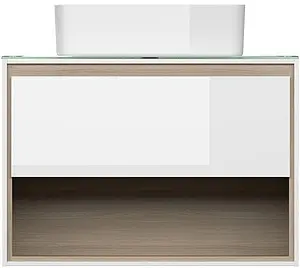 Тумба под умывальник подвесная Cersanit Louna 80 белый/дуб Эврика SP-SZ-LOU80-BL/Wh Тумба под умывальник подвесная Cersanit Louna 80 белый/дуб Эврика SP-SZ-LOU80-BL/Wh, 3