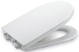 Крышка-сиденье для унитаза с микролифтом Roca Happening белый 801562004 Крышка-сиденье для унитаза с микролифтом Roca Happening белый 801562004, 1