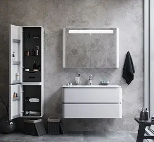 Шкаф-пенал подвесной Am.Pm Sensation 40 L белый M30CHL0406WG Шкаф-пенал подвесной Am.Pm Sensation 40 L белый M30CHL0406WG, 5