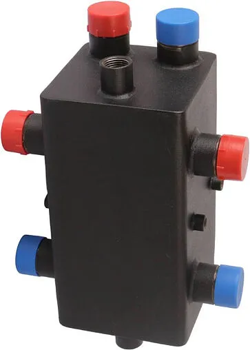 Распределительный коллектор 2 контура с гидрострелкой 1&quot;н x 1&quot;н Rommer RDG-0018-004002