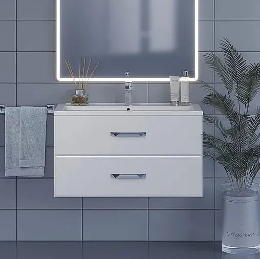 Тумба-умывальник подвесная Uperwood Foster 90 белый 291020532 Тумба-умывальник подвесная Uperwood Foster 90 белый 291020532