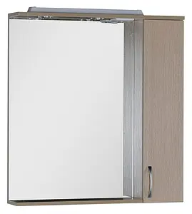 Шкаф-зеркало Aquanet Донна 80 R дуб светлый 00168930, 1