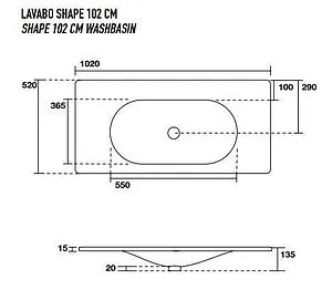 Раковина Kerasan Shape 100 белый 547001*1 Раковина Kerasan Shape 100 белый 547001*1, 2