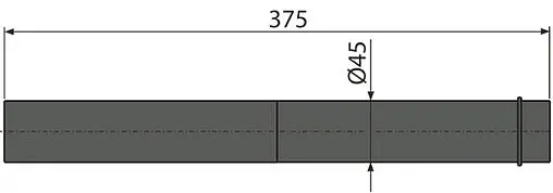 Удлинительный патрубок AlcaPlast M147 Удлинительный патрубок AlcaPlast M147