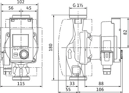 Насос циркуляционный Wilo Stratos PICO 25/0.5-6-N 4244402