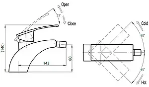 Смеситель для биде Cezares Turbolenza хром TURBOLENZA-C-BS-01-W0 Смеситель для биде Cezares Turbolenza хром TURBOLENZA-C-BS-01-W0, 2