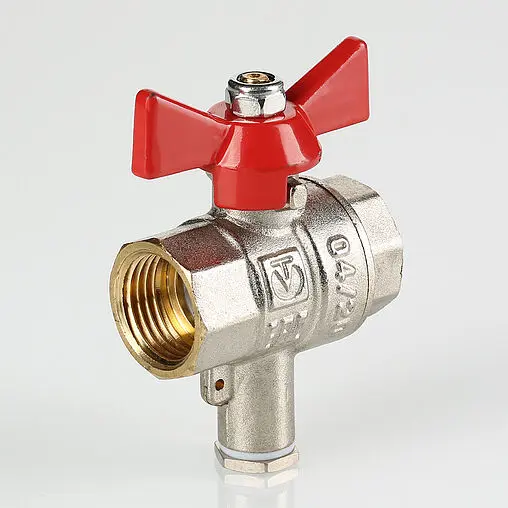 Кран шаровый для подключения датчика температуры ½&quot;в x ½&quot;в Valtec VT.247.N.04