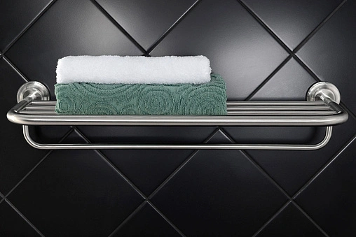 Полка для полотенец Fixsen Bruno хром матовый FX-73615