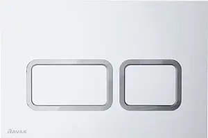 Клавиша смыва для унитаза Ravak TWIN Flat X01739 сатин Клавиша смыва для унитаза Ravak TWIN Flat X01739 сатин, 1