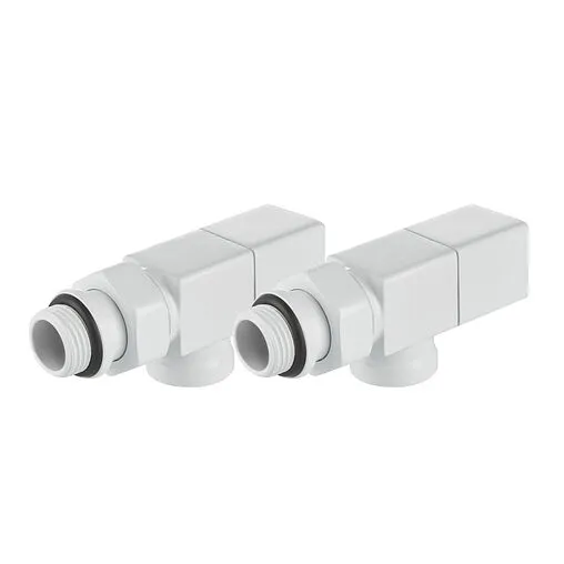 Комплект вентилей запорных осевых ½" в/н Royal Thermo Cube белый RTE 56.0003 Комплект вентилей запорных осевых ½" в/н Royal Thermo Cube белый RTE 56.0003