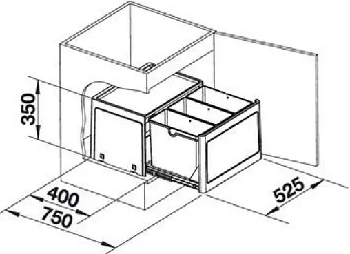 Мусорная система Blanco Botton Pro 60 Manual 517469