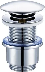 Выпуск автоматический для раковины без перелива Cezares хром CZR-SC-01 Выпуск автоматический для раковины без перелива Cezares хром CZR-SC-01, 1