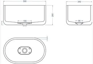 Раковина Uperwood UPD Venice черный матовый 291020321 Раковина Uperwood UPD Venice черный матовый 291020321, 2