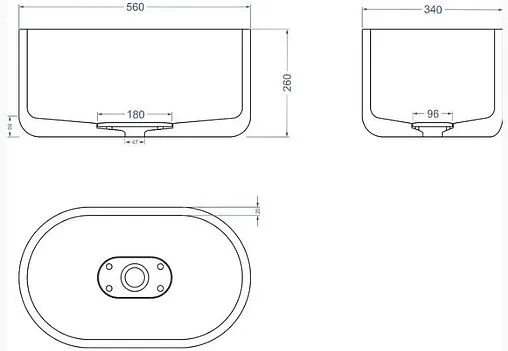 Раковина Uperwood UPD Venice черный матовый 291020321