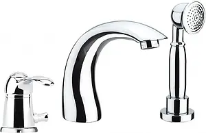 Смеситель на борт ванны на 3 отверстия Fiore Jafar хром 47CR5105 Смеситель на борт ванны на 3 отверстия Fiore Jafar хром 47CR5105, 1