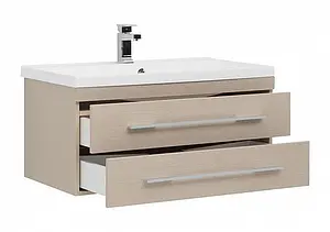 Тумба-умывальник подвесная Aquanet Нота 90 светлый дуб 00171494+00204119 Тумба-умывальник подвесная Aquanet Нота 90 светлый дуб 00171494+00204119, 4