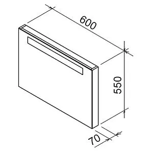 Зеркало с подсветкой Ravak Classic 60 белый X000000352 Зеркало с подсветкой Ravak Classic 60 белый X000000352, 2
