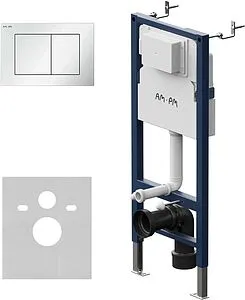 Инсталляция для подвесного унитаза Set 4 в 1 Am.Pm PrimeFit I012709.0201 с кнопкой белый глянцевый Инсталляция для подвесного унитаза Set 4 в 1 Am.Pm PrimeFit I012709.0201 с кнопкой белый глянцевый, 1