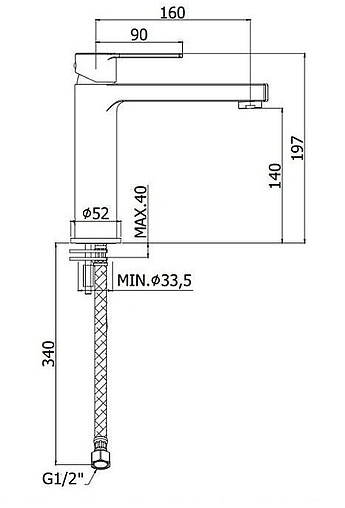 Смеситель для раковины Paffoni Ringo белый матовый RIN074BO