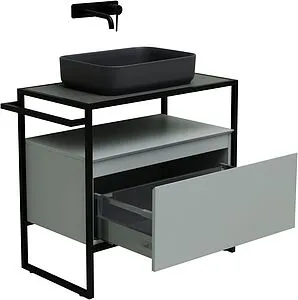 Тумба-умывальник напольная Allen Brau Priority 80 папирус 1.31002.PWM+, 4