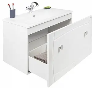 Тумба-умывальник подвесная IDDIS Rise 90 белый RIS90W0i95K, 5