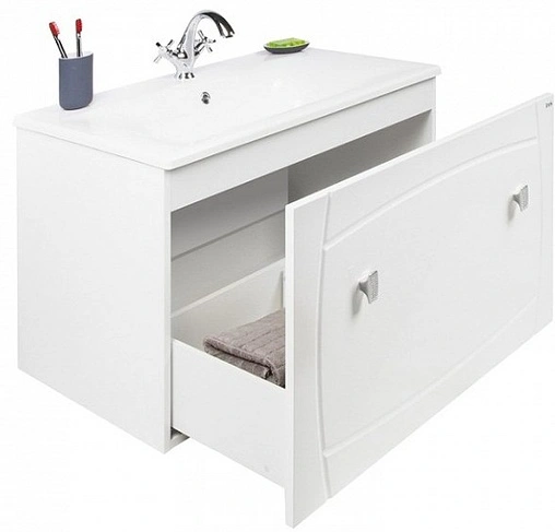 Тумба-умывальник подвесная IDDIS Rise 90 белый RIS90W0i95K