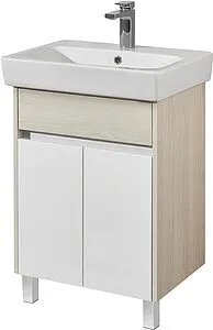 Тумба-умывальник напольная Aquaton Верди PRO 60 белый/ясень фабрик 1A2077K1VDAV0 Тумба-умывальник напольная Aquaton Верди PRO 60 белый/ясень фабрик 1A2077K1VDAV0, 1