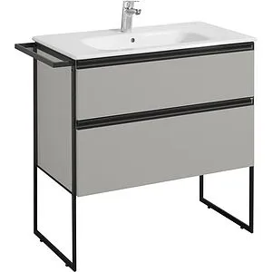 Тумба-умывальник подвесная Roca Domi 80 серый матовый ZRU9307874+ Тумба-умывальник подвесная Roca Domi 80 серый матовый ZRU9307874+, 2