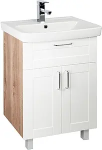 Тумба-умывальник напольная IDDIS Sena 60 белый/дерево SEN60W2i95+0036000i28, 4