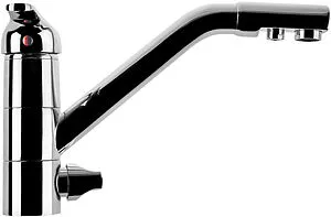 Смеситель для кухни с подключением к фильтру Гейзер Cascade хром 25430, 3