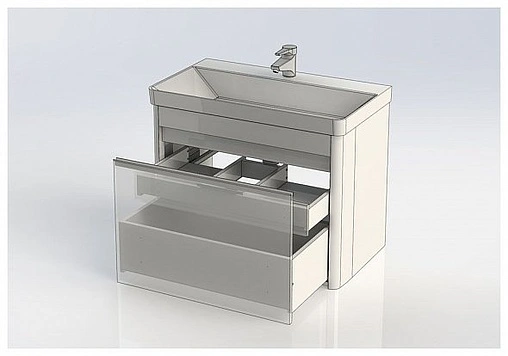Тумба под умывальник Aquanet Вилора 80 белый 00196945