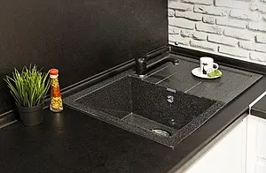 Мойка кухонная GranFest Quadro Q-780L графит Мойка кухонная GranFest Quadro Q-780L графит, 3