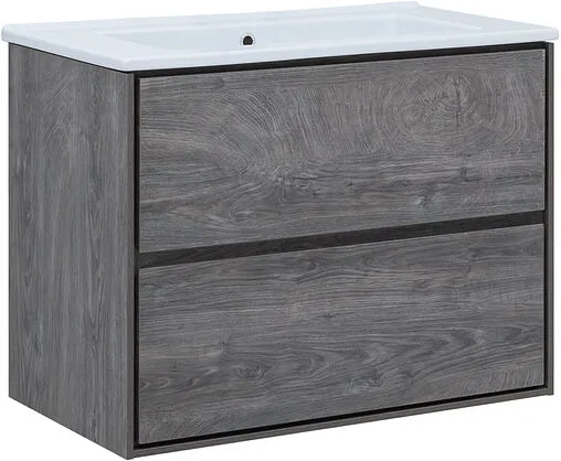 Тумба под умывальник подвесная Aquanet Милан 85 дуб рошелье 00339969