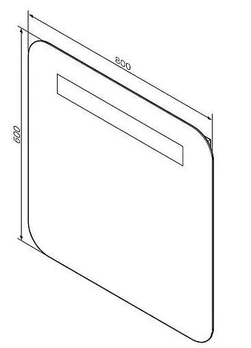 Зеркало с подсветкой Am.Pm Like S с подогревом M81MOX0801WG