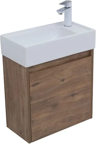 Тумба под умывальник подвесная Aquanet Nova Lite 50 дуб рустикальный 00298855