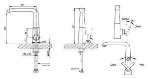 Смеситель для кухни Bravat Waterfall хром F773107C Смеситель для кухни Bravat Waterfall хром F773107C, 2