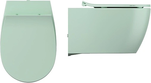 Унитаз подвесной безободковый ISVEA Sentimenti Neo мятный 10AR02010SV-2T