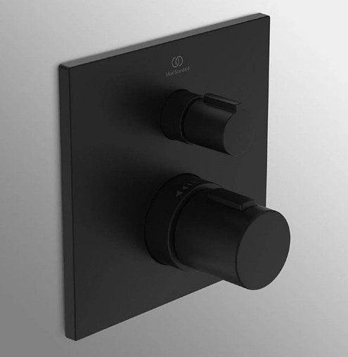 Термостат для 1 потребителя Ideal Standard Ceratherm T100 чёрный матовый A6956XG