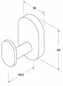 Крючок IDDIS Mirro Plus хром MRPSB10i41 Крючок IDDIS Mirro Plus хром MRPSB10i41, 2