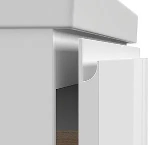 Тумба-умывальник подвесная Cersanit Moduo Slim 60 белый 64125+S-UM-MOD60SL/1, 3