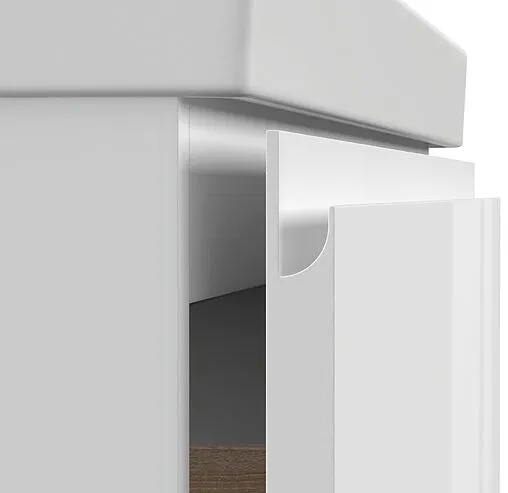 Тумба-умывальник подвесная Cersanit Moduo Slim 60 белый 64125+S-UM-MOD60SL/1