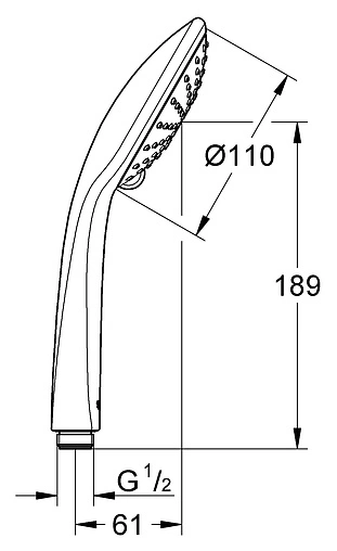 Лейка ручного душа Grohe Euphoria 110 II хром 27220000