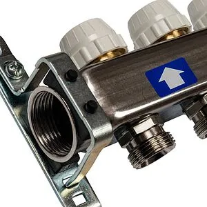 Группа коллекторная без расходомеров 8 отводов 1&quot;в/в x ¾&quot;ек Stout SMS-0932-000008, 5
