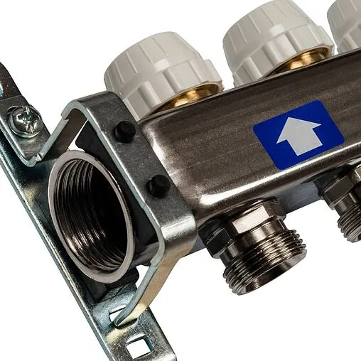Группа коллекторная без расходомеров 8 отводов 1&quot;в/в x ¾&quot;ек Stout SMS-0932-000008