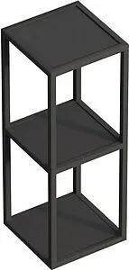 Полка двухъярусная Cezares Cadro 30х80 чёрный матовый CADRO-30/30/80-2C-SO-MET-ST, 1