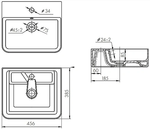 Раковина Aquaton Джой 3 белый 1AX174WBXX000