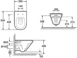 Комплект 4 в 1 Jacob Delafon Modern Life E21774RU-00, 3