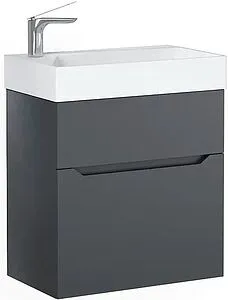 Тумба под умывальник подвесная Raval Brik 55 антрацит Brk.01.55/P/A/RL, 1